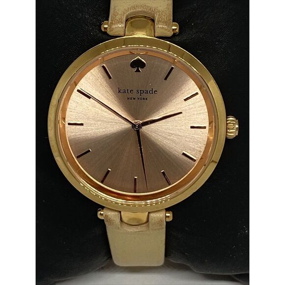 Kate Spade New York Holland 0812 Women\'s Beige Leather Analog Quartz Watch VK110 main image 4